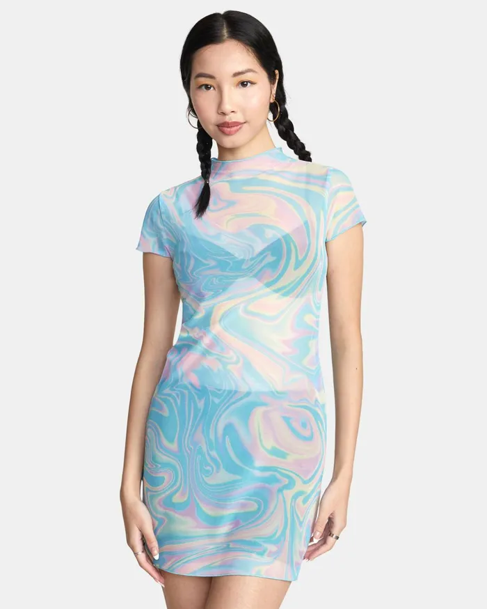 RVCA Dresses Rompers Phantasm Mini Dress Multi 8211 Women