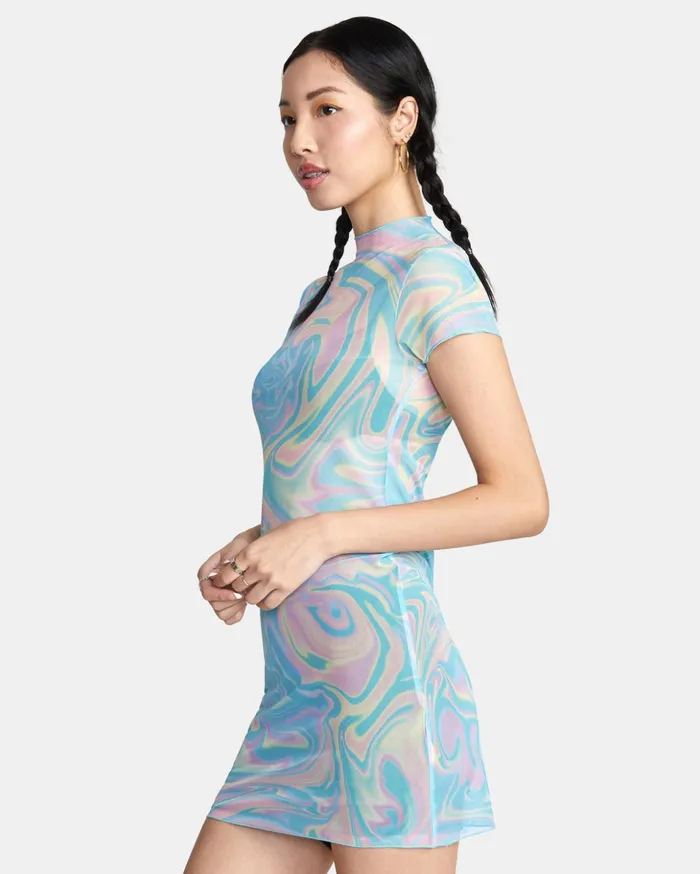 RVCA Dresses Rompers Phantasm Mini Dress Multi 8211 Women