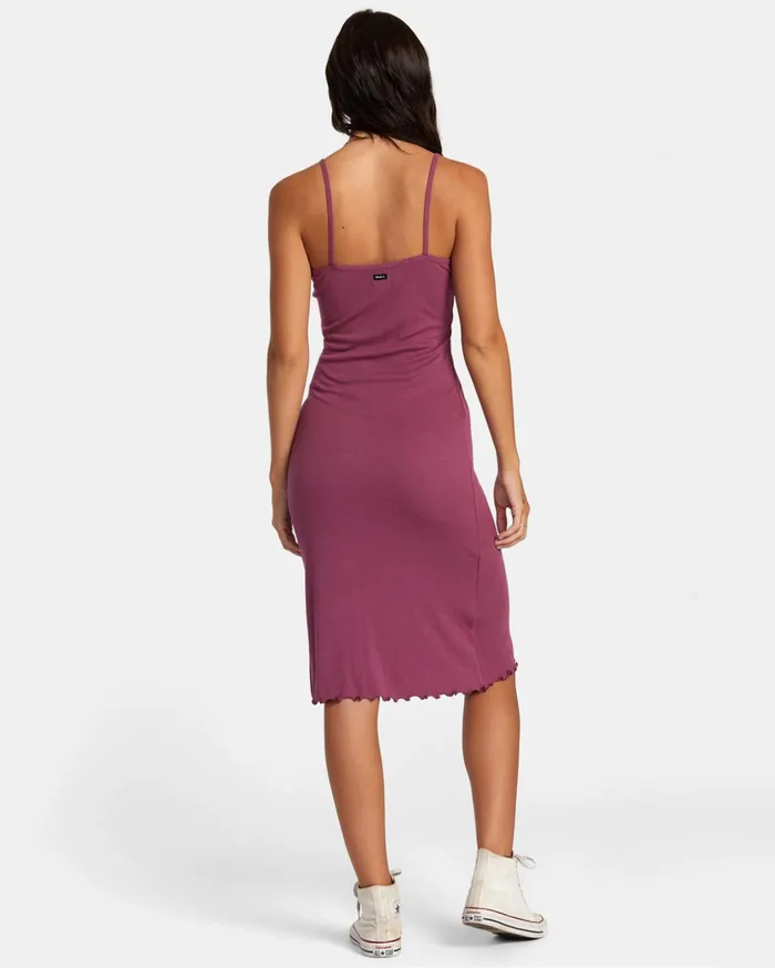 RVCA Dresses Rompers Slink Midi Dress Mulberry 8211 Women