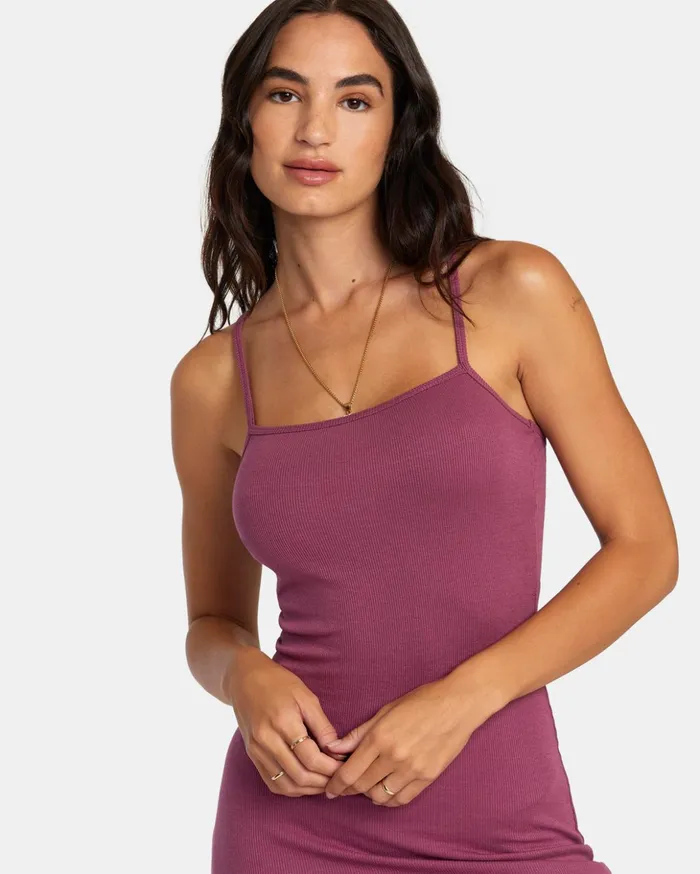 RVCA Dresses Rompers Slink Midi Dress Mulberry 8211 Women