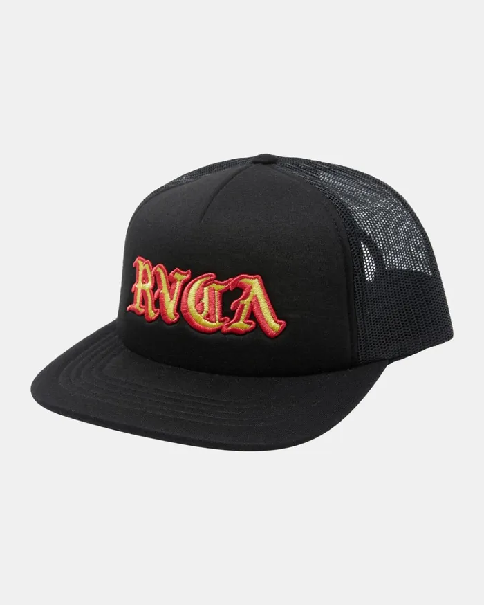RVCA Hats Beanies Boy039s Del Toro Trucker Hat Black 8211 Boys
