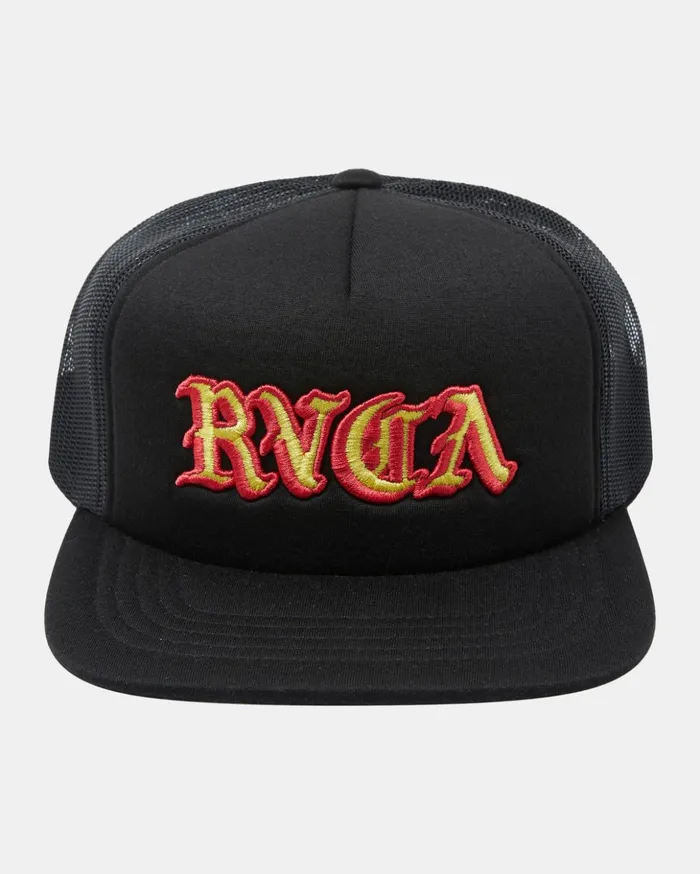 RVCA Hats Beanies Boy039s Del Toro Trucker Hat Black 8211 Boys