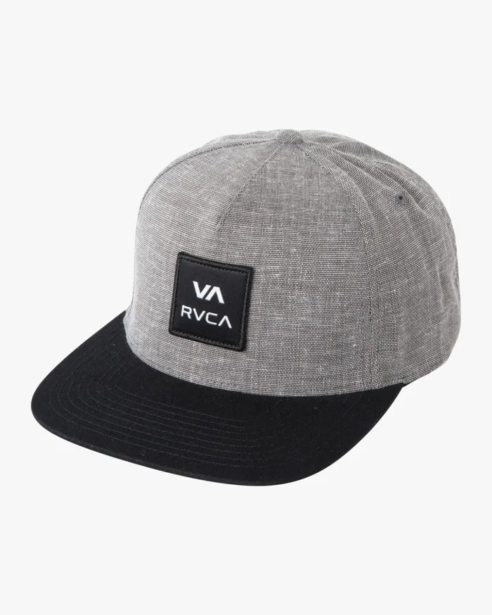 RVCA Hats Beanies RVCA Square Snapback Hat Smoke 8211 Men