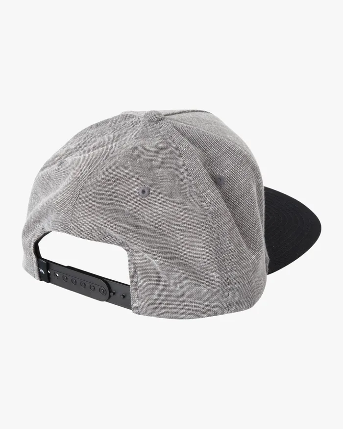 RVCA Hats Beanies RVCA Square Snapback Hat Smoke 8211 Men