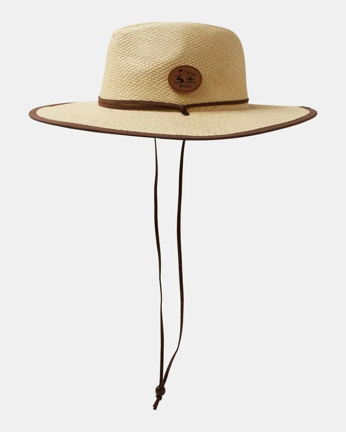 RVCA Hats Beanies RVCA Straw Hat Light Brown 8211 Men