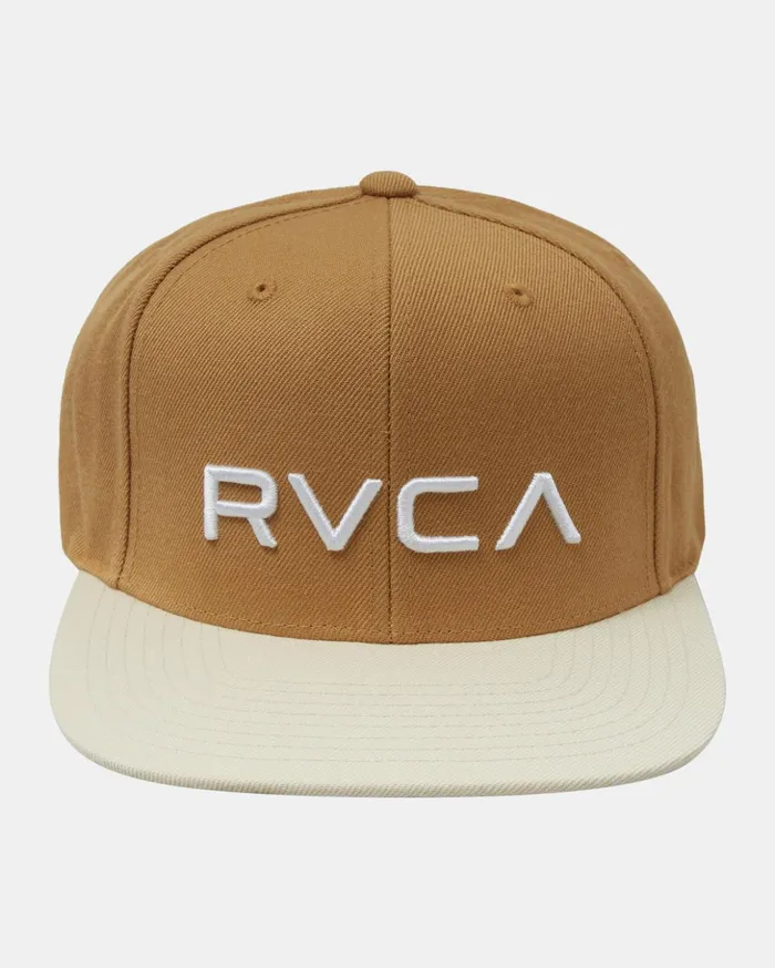 RVCA Hats Beanies RVCA Twill Snapback II Hat British Khaki 8211 Men