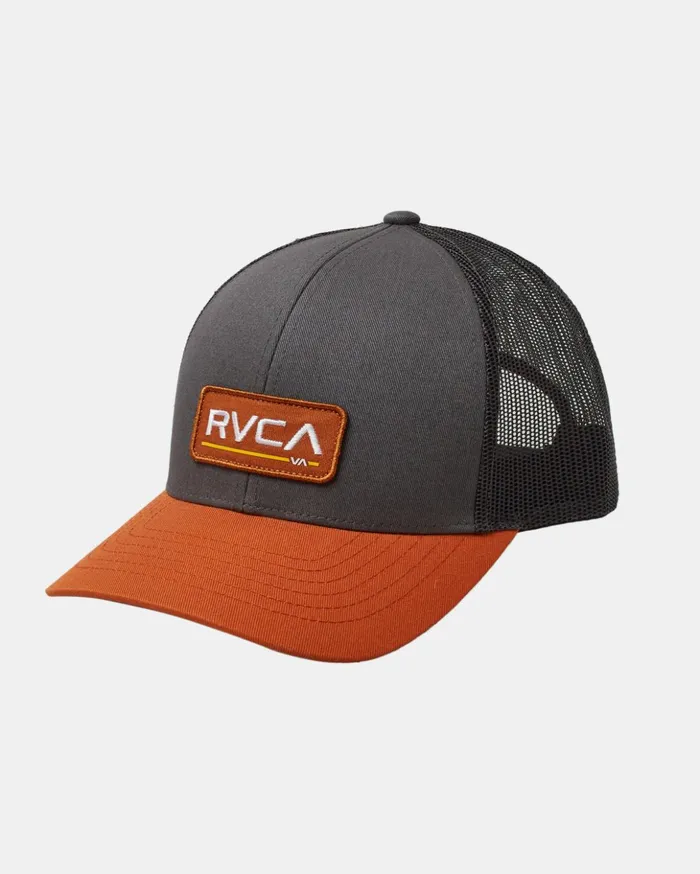 RVCA Hats Beanies Ticket Trucker III Hat Charcoal 8211 Men