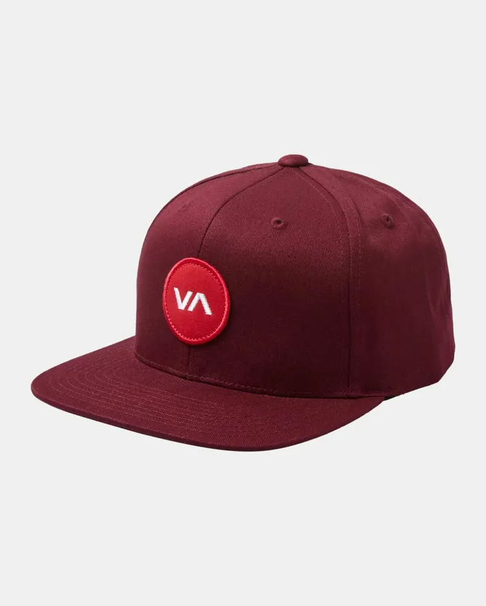 RVCA Hats Beanies VA Patch Snapback Hat Wine 8211 Men