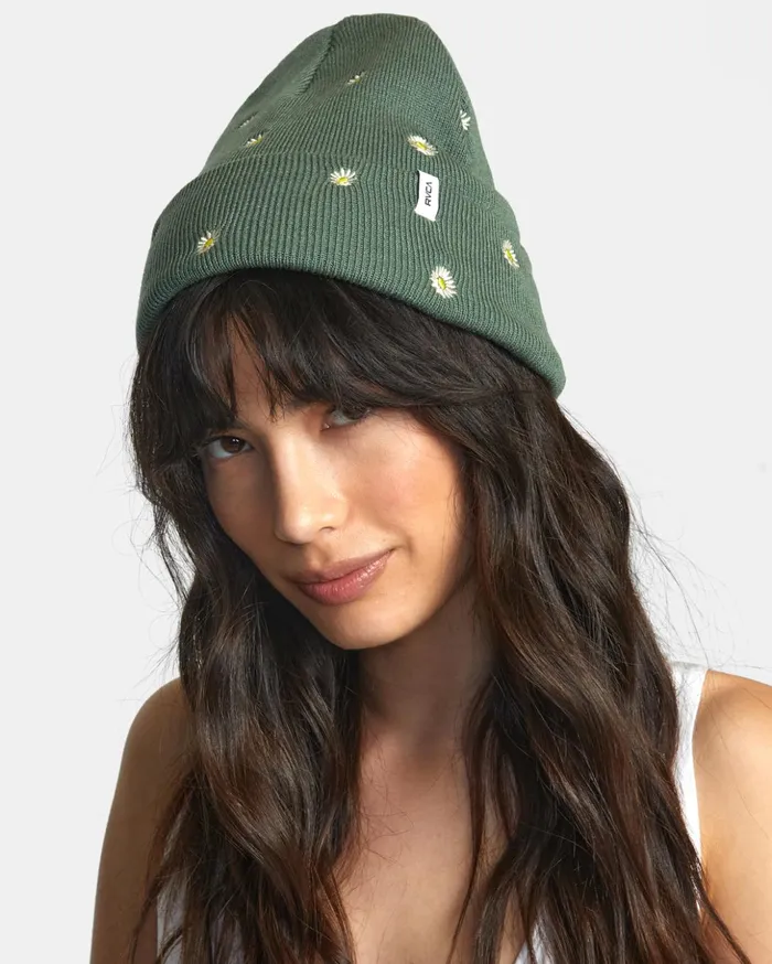 RVCA Hats Embroidered Essential Beanie Leaf 8211 Women
