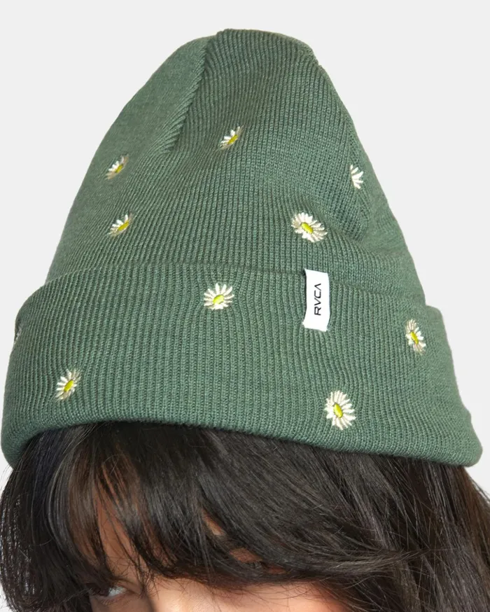RVCA Hats Embroidered Essential Beanie Leaf 8211 Women