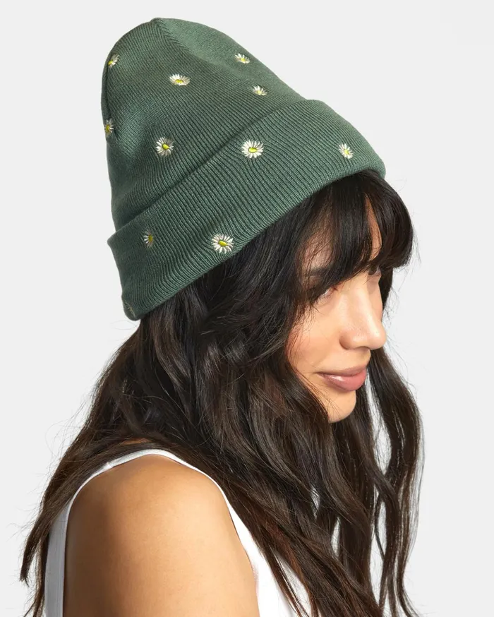 RVCA Hats Embroidered Essential Beanie Leaf 8211 Women