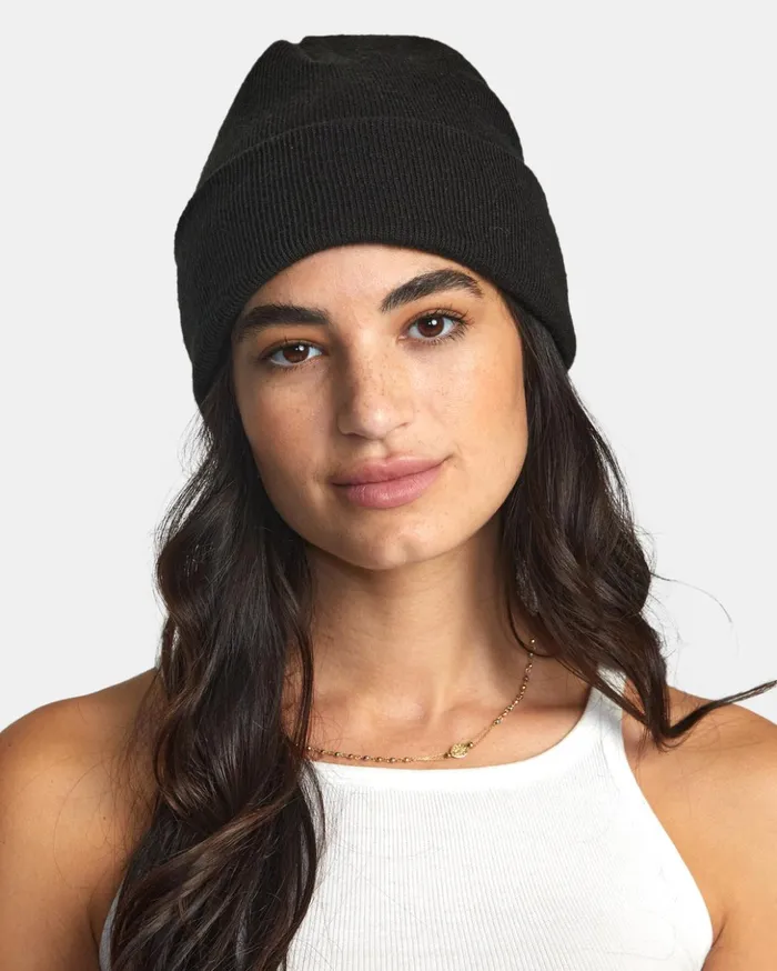 RVCA Hats Essential Beanie Rvca Black 8211 Women
