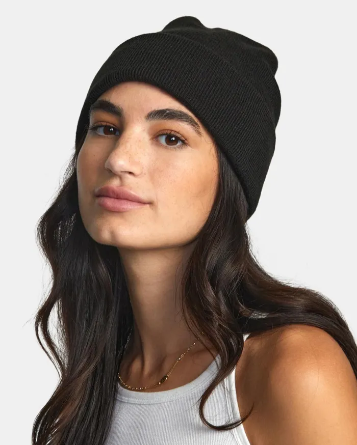 RVCA Hats Essential Beanie Rvca Black 8211 Women