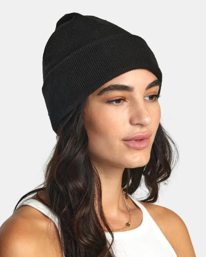 RVCA Hats Essential Beanie Rvca Black 8211 Women