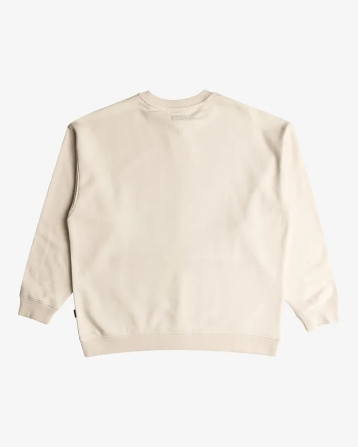 RVCA Hoodies Fleece Someday Sweatshirt Latte 8211 Women