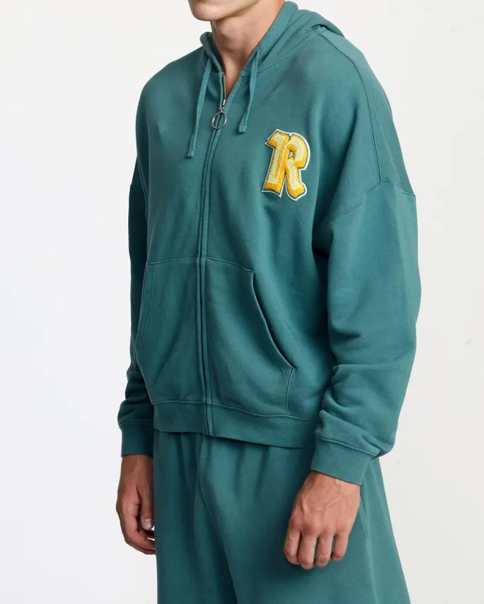 RVCA Hoodies Sweatshirts Rose Machado Thrift ZipUp Hoodie Teal 8211 MenWomen RVCA Hoodies Sweatshirts Rose Machado Thrift ZipUp Hoodie Teal 8211 MenWomen