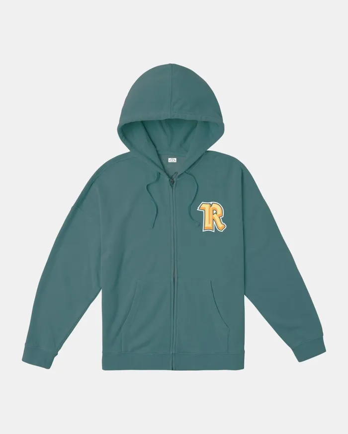 RVCA Hoodies Sweatshirts Rose Machado Thrift ZipUp Hoodie Teal 8211 MenWomen RVCA Hoodies Sweatshirts Rose Machado Thrift ZipUp Hoodie Teal 8211 MenWomen