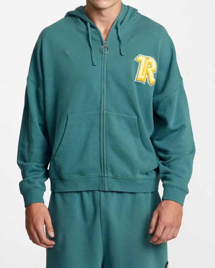 RVCA Hoodies Sweatshirts Rose Machado Thrift ZipUp Hoodie Teal 8211 MenWomen RVCA Hoodies Sweatshirts Rose Machado Thrift ZipUp Hoodie Teal 8211 MenWomen
