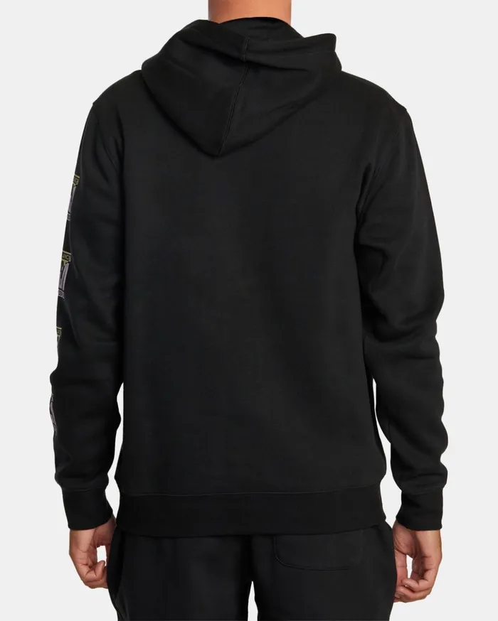 RVCA Hoodies Sweatshirts Splitter Hoodie Black 8211 Men