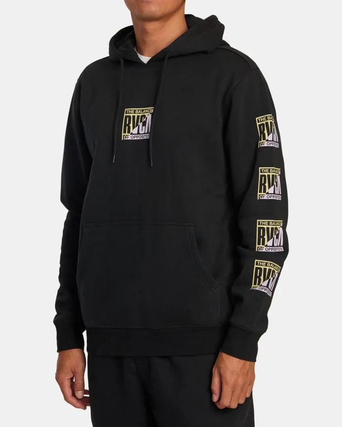 RVCA Hoodies Sweatshirts Splitter Hoodie Black 8211 Men