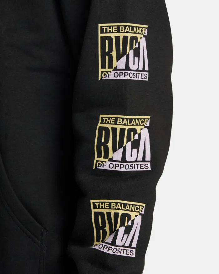 RVCA Hoodies Sweatshirts Splitter Hoodie Black 8211 Men