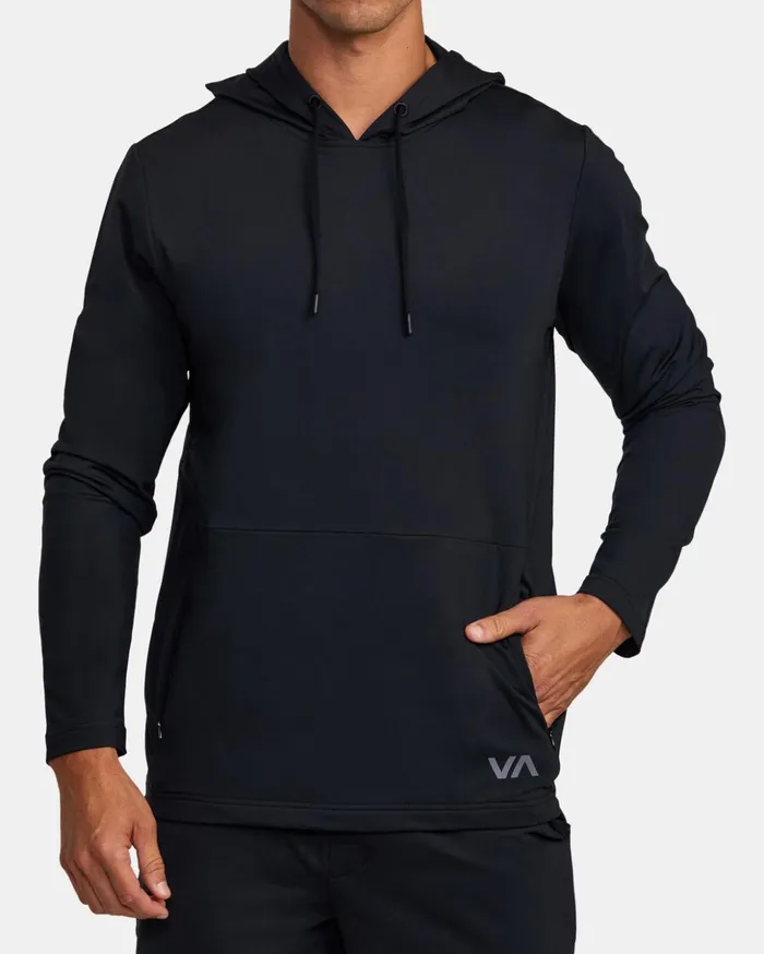 RVCA Hoodies Sweatshirts Trainer Hoodie Black 8211 Men