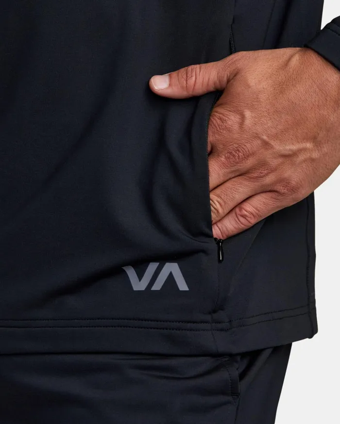RVCA Hoodies Sweatshirts Trainer Hoodie Black 8211 Men