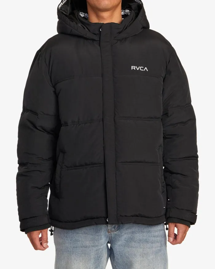 RVCA Jackets Balance Puffer Jacket Rvca Black 8211 Men