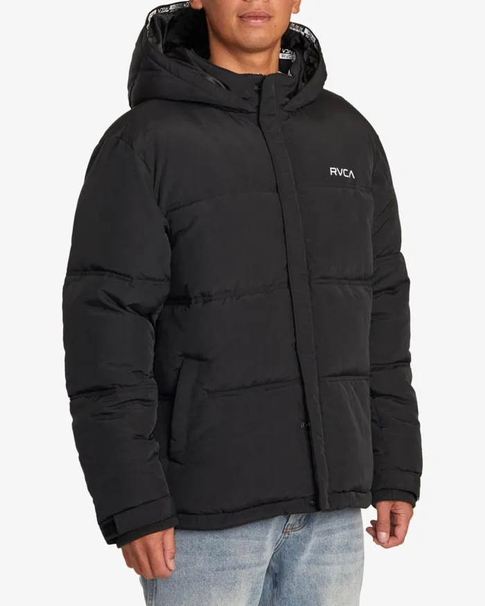 RVCA Jackets Balance Puffer Jacket Rvca Black 8211 Men