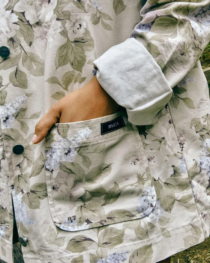 RVCA Jackets Chorelist Oversized Jacket Oatmeal 8211 Women