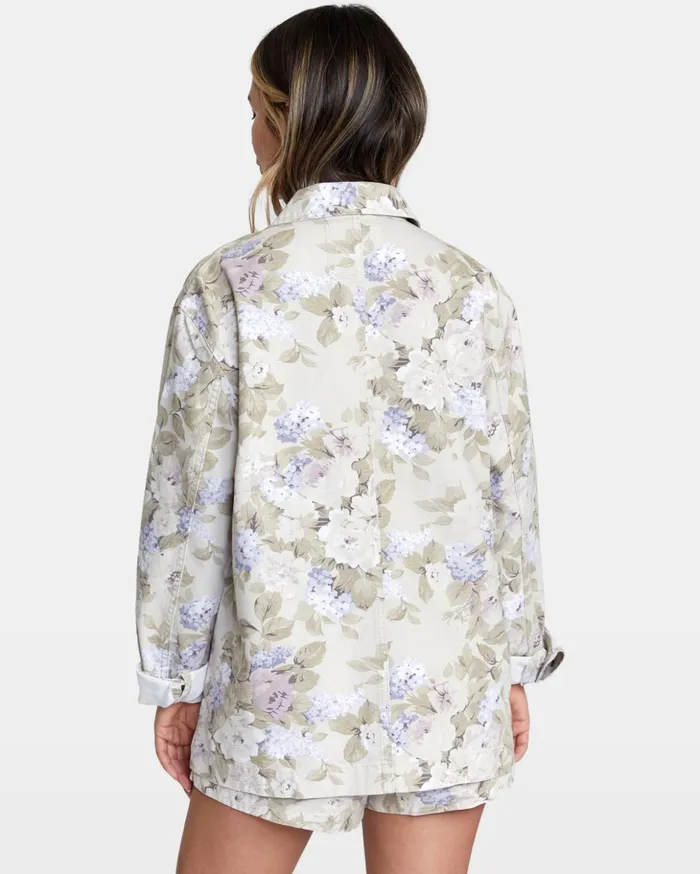 RVCA Jackets Chorelist Oversized Jacket Oatmeal 8211 Women