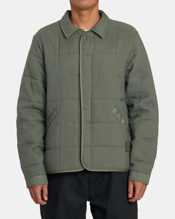 RVCA Jackets Surplus Puffer Jacket Olive 8211 Men