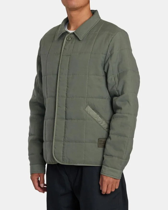 RVCA Jackets Surplus Puffer Jacket Olive 8211 Men
