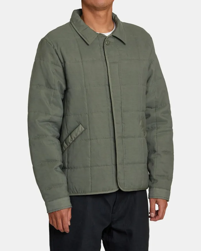 RVCA Jackets Surplus Puffer Jacket Olive 8211 Men