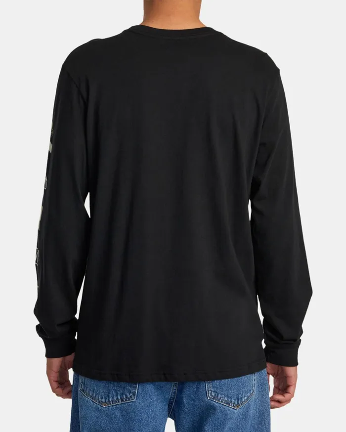 RVCA Long Sleeves Infografik Long Sleeve Tee Black 8211 Men