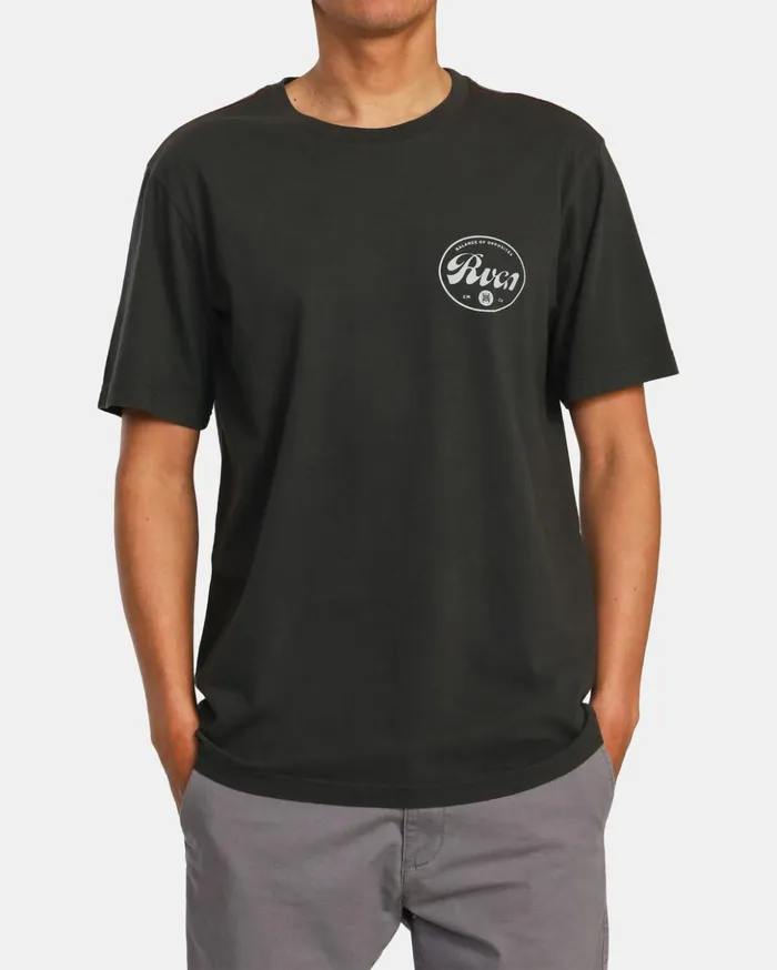 RVCA Long Sleeves Pils Long Sleeve TShirt Pirate Black 8211 Men