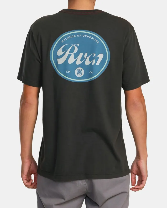 RVCA Long Sleeves Pils Long Sleeve TShirt Pirate Black 8211 Men