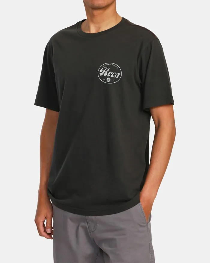 RVCA Long Sleeves Pils Long Sleeve TShirt Pirate Black 8211 Men