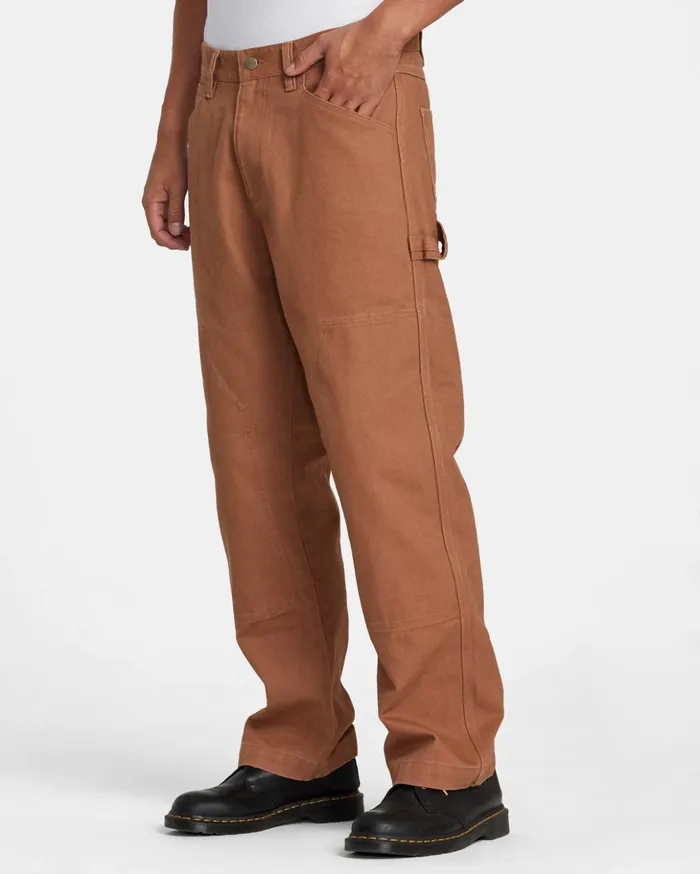 RVCA Pants CHAINMAIL RELAXED FIT PANT Rawhide 8211 Men