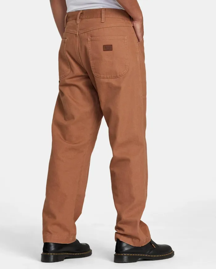 RVCA Pants CHAINMAIL RELAXED FIT PANT Rawhide 8211 Men
