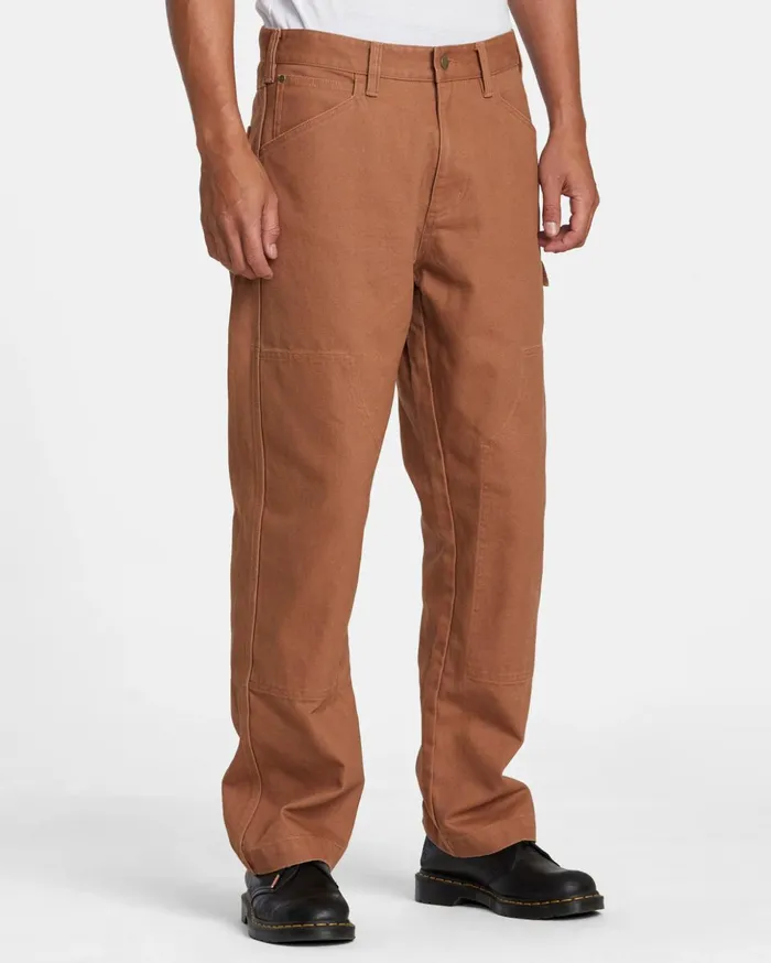 RVCA Pants CHAINMAIL RELAXED FIT PANT Rawhide 8211 Men
