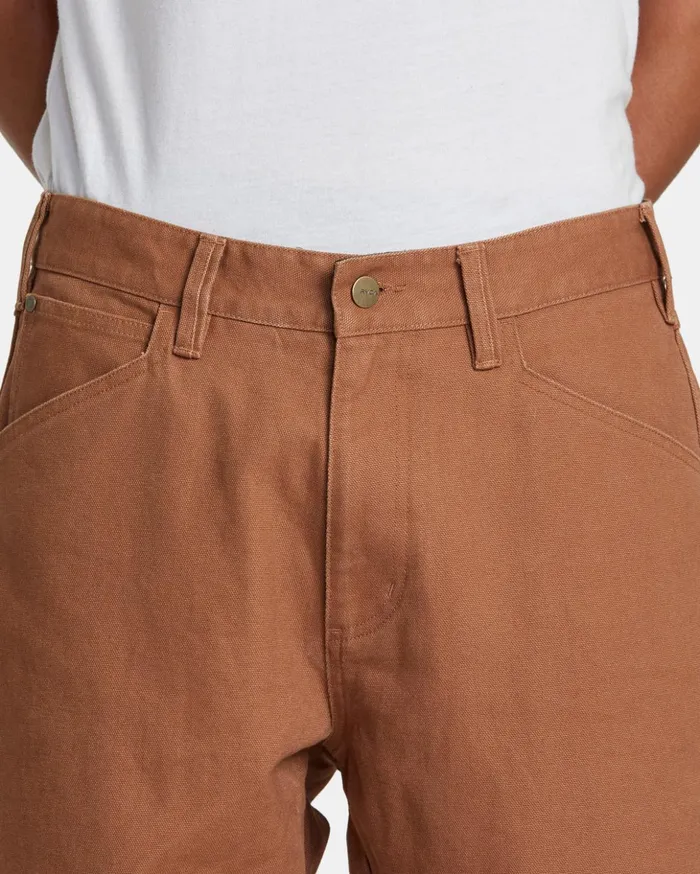 RVCA Pants CHAINMAIL RELAXED FIT PANT Rawhide 8211 Men
