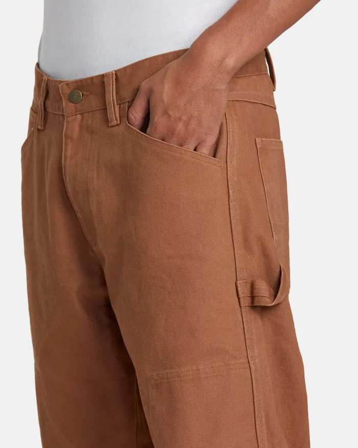 RVCA Pants CHAINMAIL RELAXED FIT PANT Rawhide 8211 Men