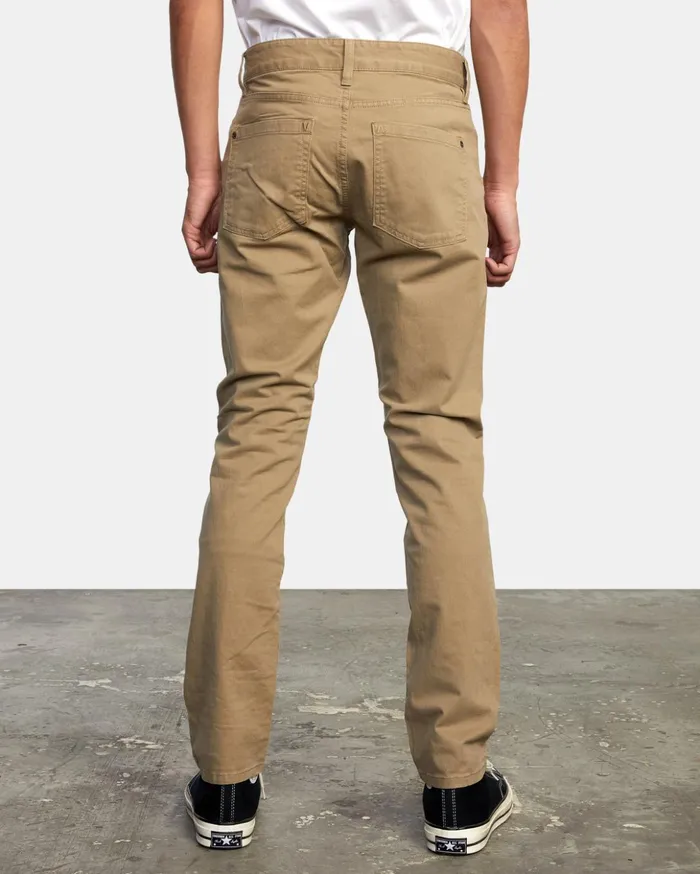 RVCA Pants Daggers Slim Fit Twill Pants Wood 8211 Men
