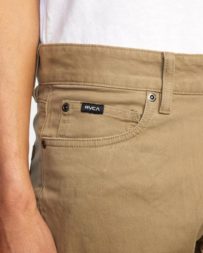 RVCA Pants Daggers Slim Fit Twill Pants Wood 8211 Men