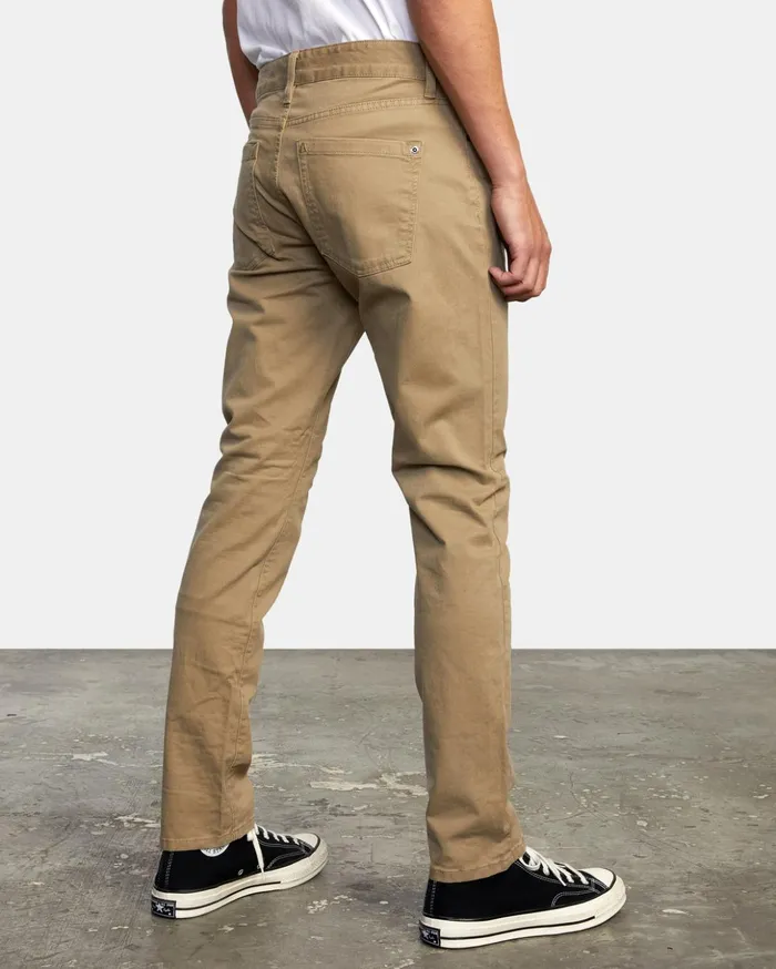 RVCA Pants Daggers Slim Fit Twill Pants Wood 8211 Men