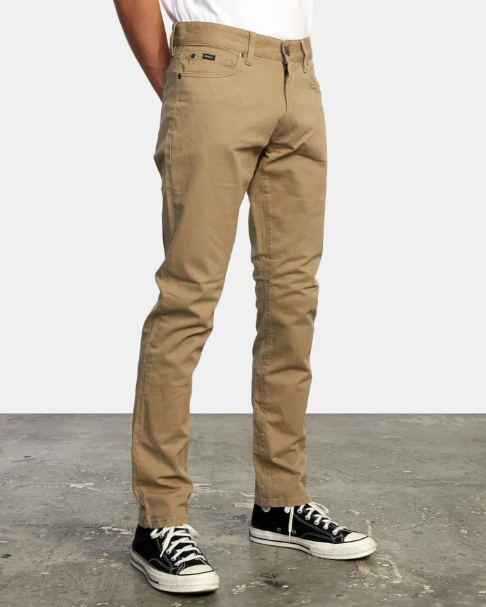 RVCA Pants Daggers Slim Fit Twill Pants Wood 8211 Men
