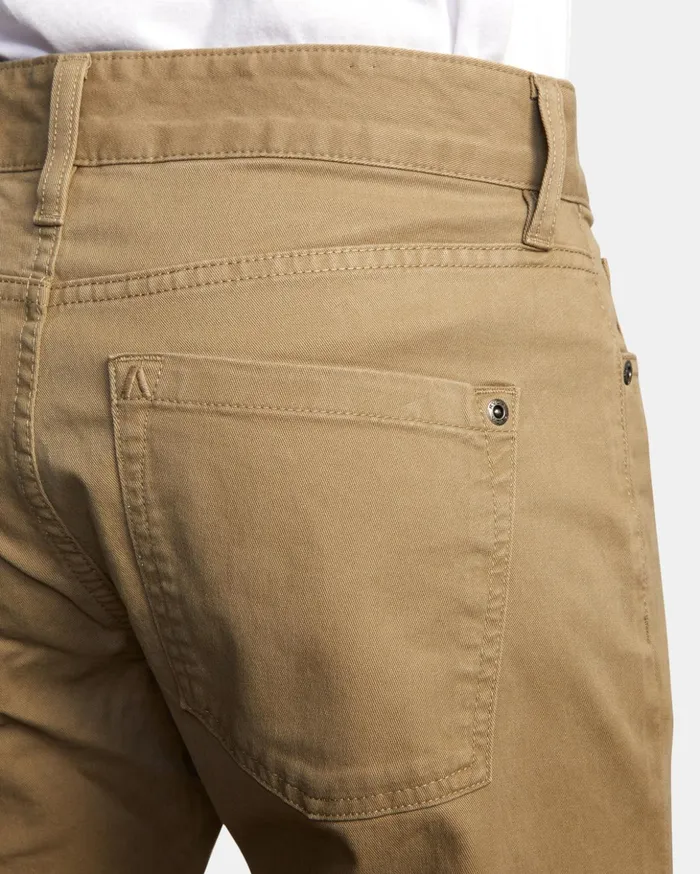 RVCA Pants Daggers Slim Fit Twill Pants Wood 8211 Men