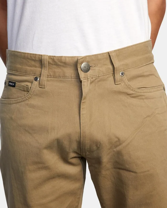 RVCA Pants Daggers Slim Fit Twill Pants Wood 8211 Men