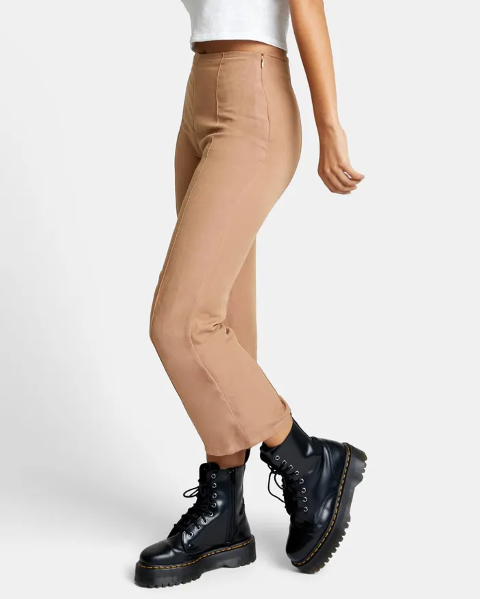 RVCA Pants Drip HighWaisted Pants Wood 8211 Women